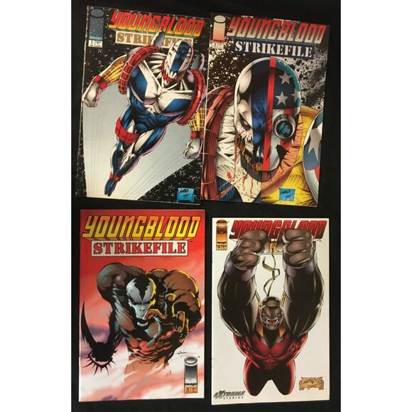 Youngblood Comic Book Mixed Lot of 8 with Alternate Cover Art Circa 1993-1995 - Picture 6 of 9